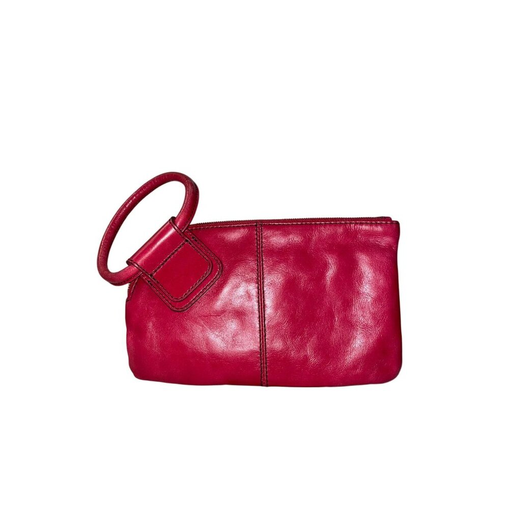 HOBO Red Leather Clutch